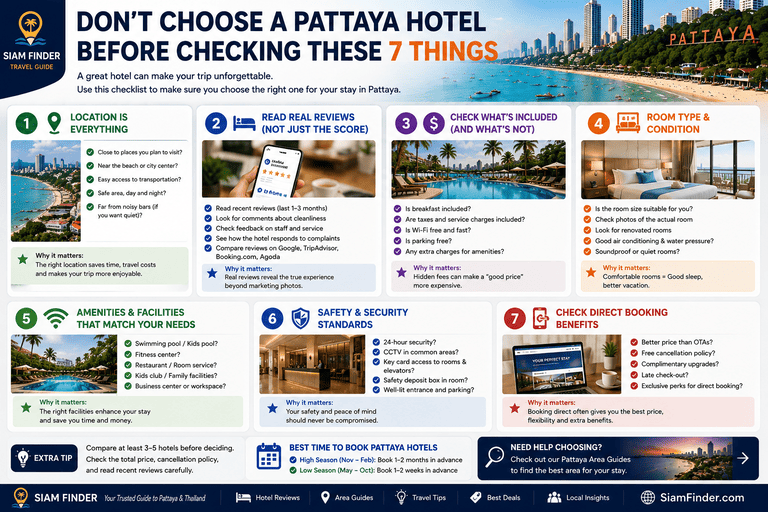 Don't Choose a Pattaya Hotel Before Checking These 7 Things
