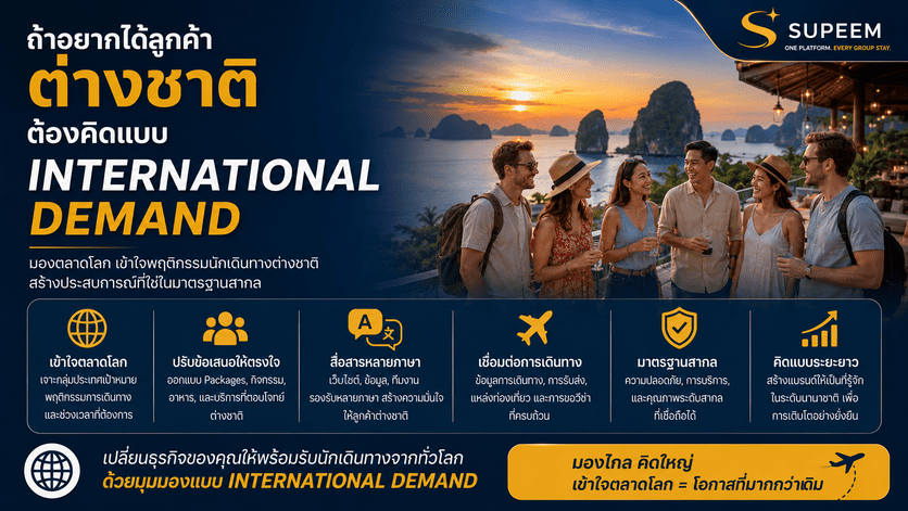 ถ้าอยากได้ลูกค้าต่างชาติ ต้องคิดแบบ International Demand