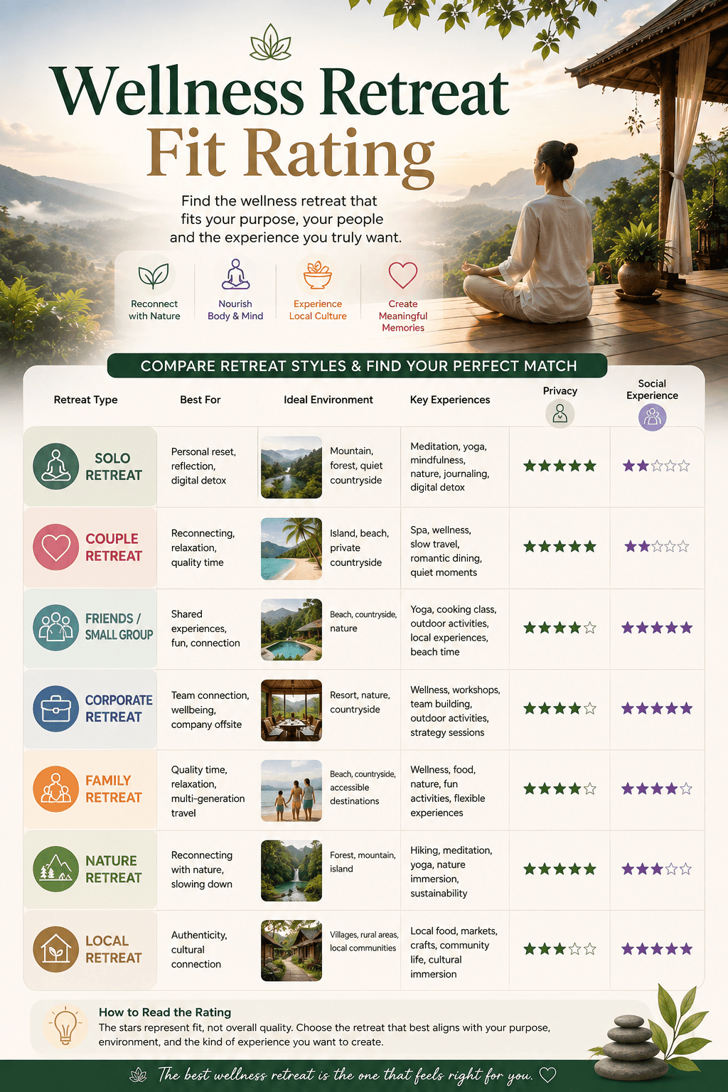 Which Wellness Retreat Is Right for You?
