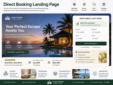 Direct Booking Landing Page