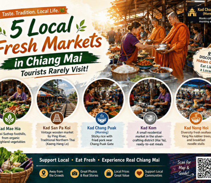 5 Local Fresh Markets in Chiang Mai That Tourists Rarely Visit