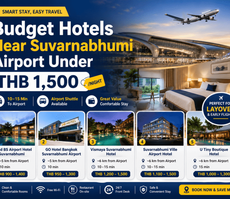 Budget Hotels Near Suvarnabhumi Airport Under THB 1,500